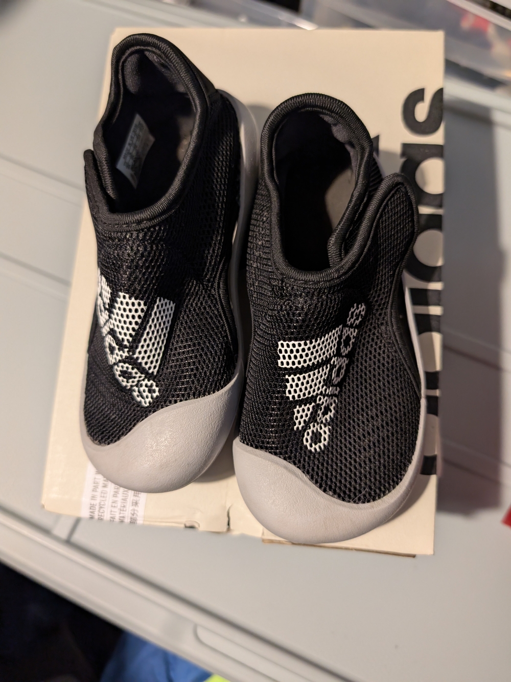 Kids Adidas Sandals/Water Shoes in Black and Gray